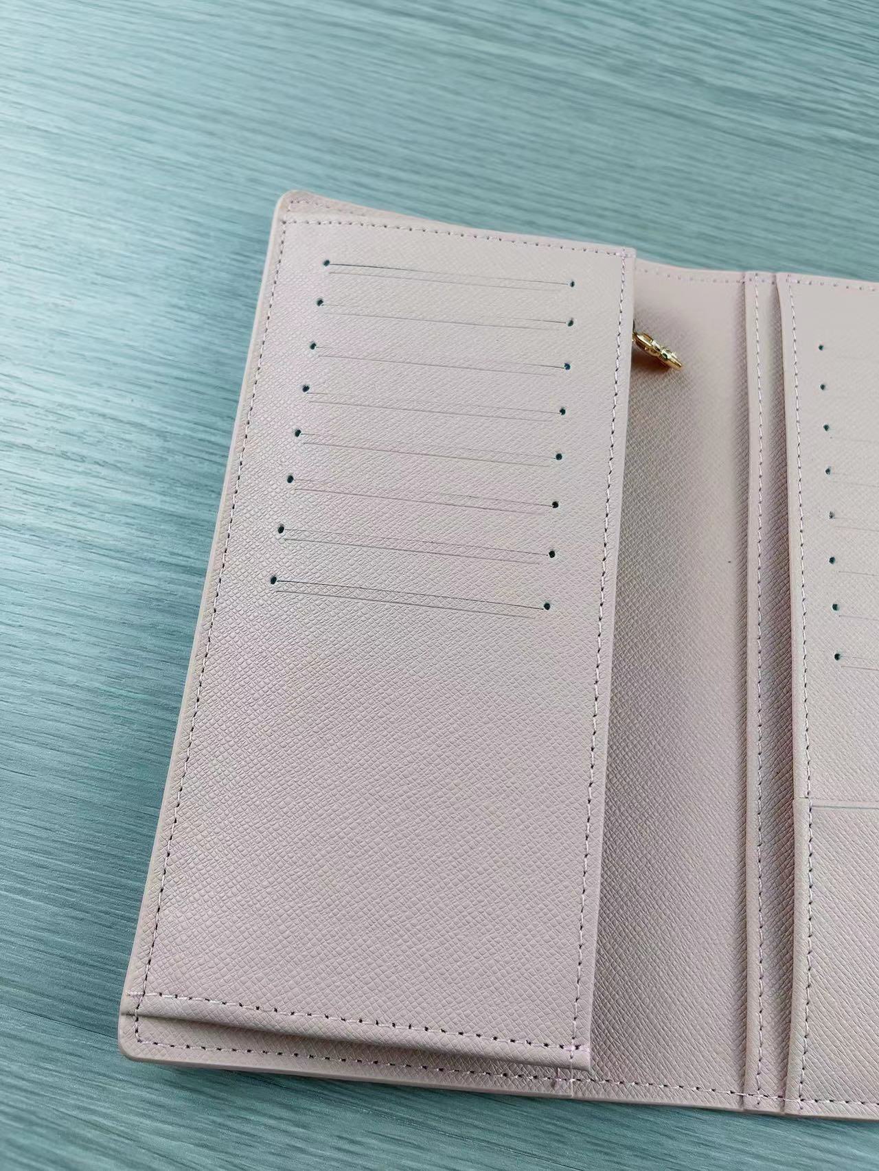 Side view demonstrating the slim profile of a leather bifold wallet
