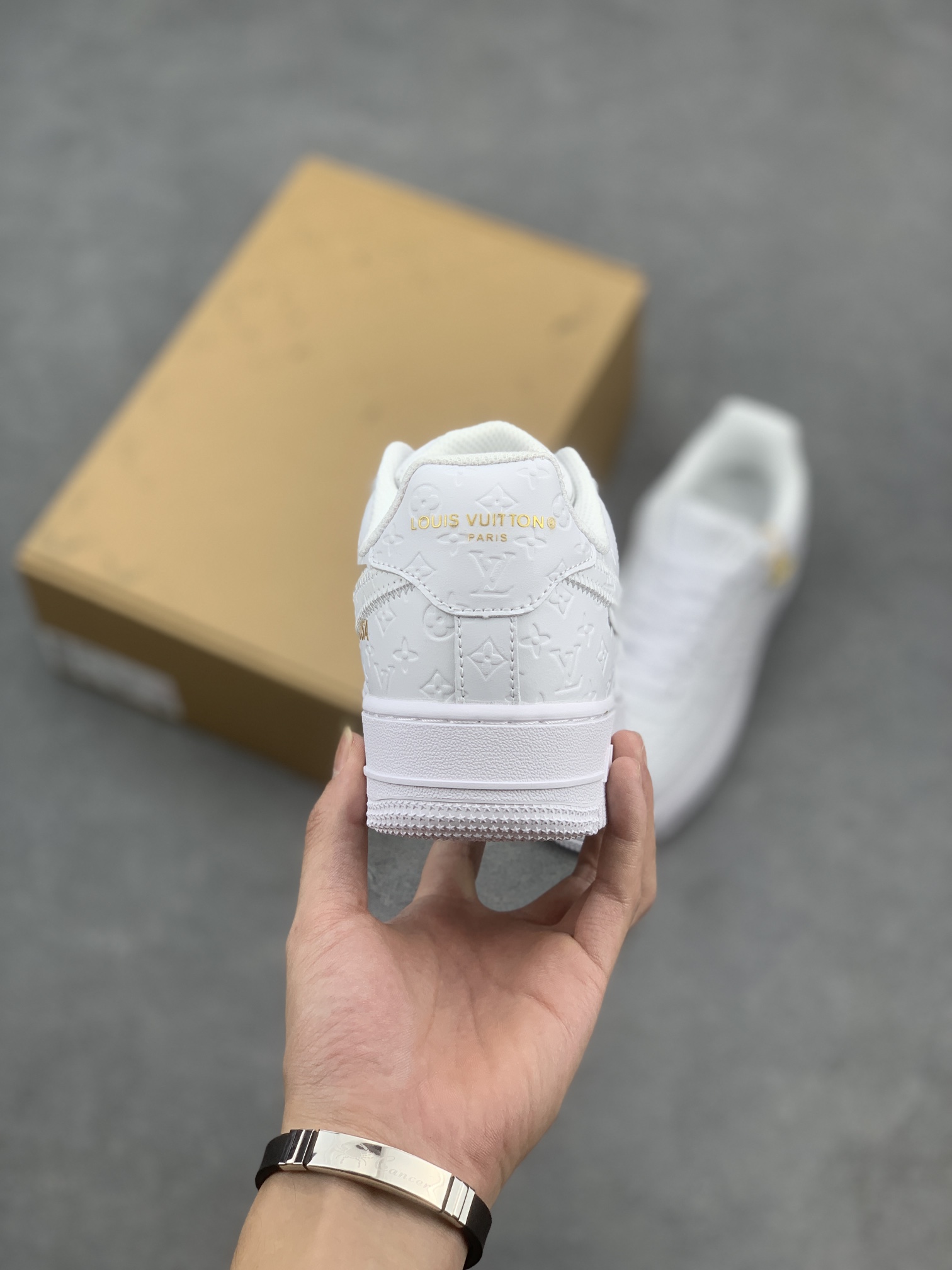 LV x Nike Air Force 1 Low White Leather Sneakers - Limited Edition 5 i1660542922 2865 3