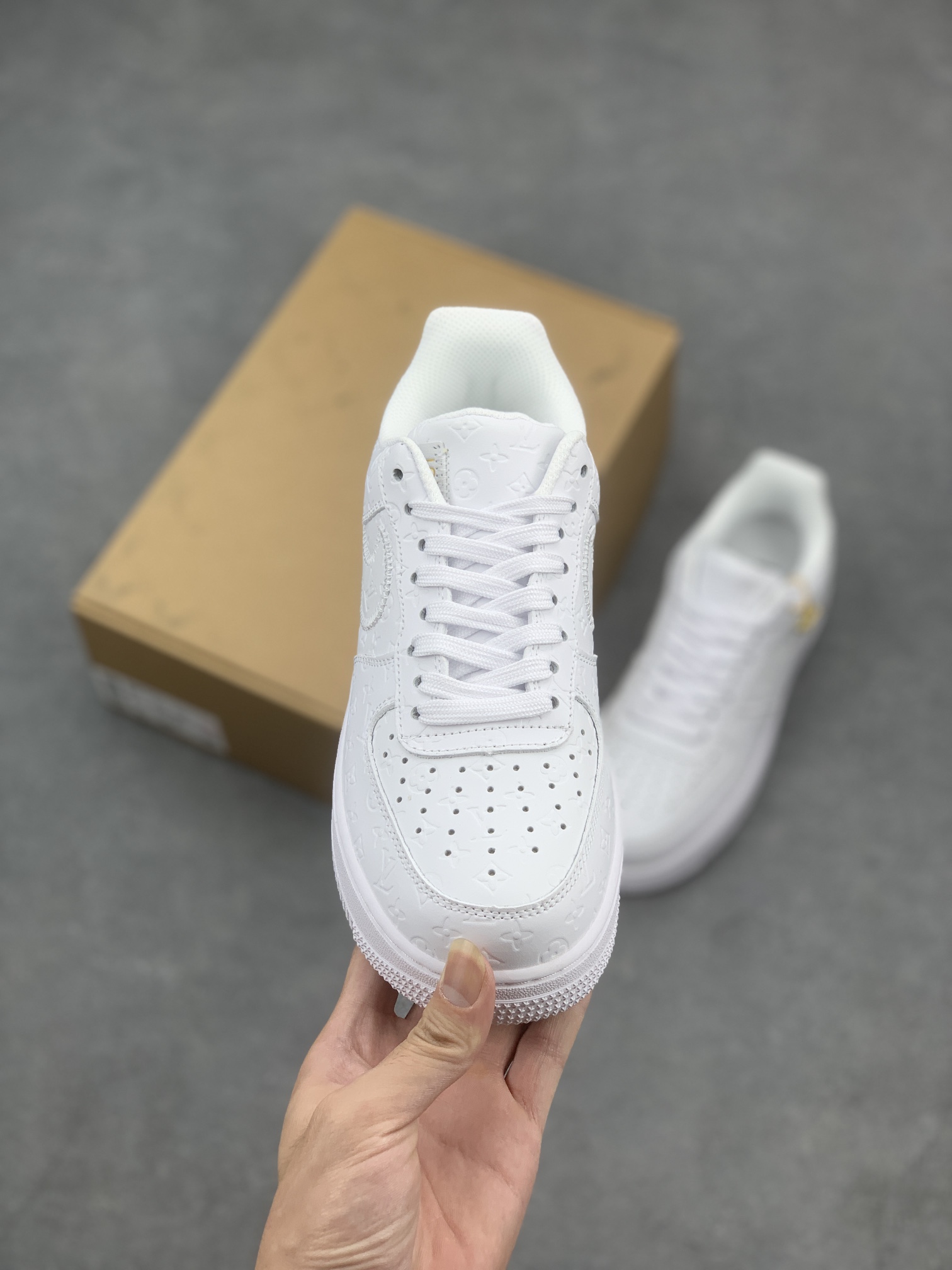 LV x Nike Air Force 1 Low White Leather Sneakers - Limited Edition 3 i1660542922 57 1