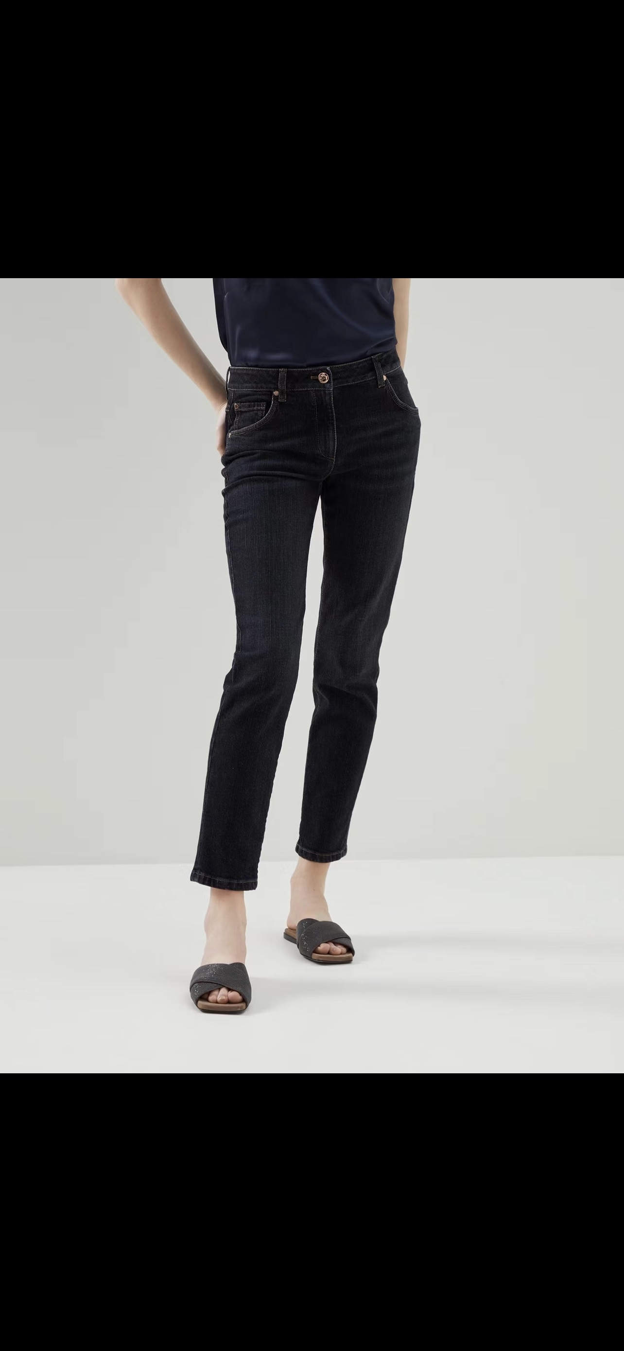 ZILIMARK Jean Slim Élastique Taille Haute - Confort et Style Élégant