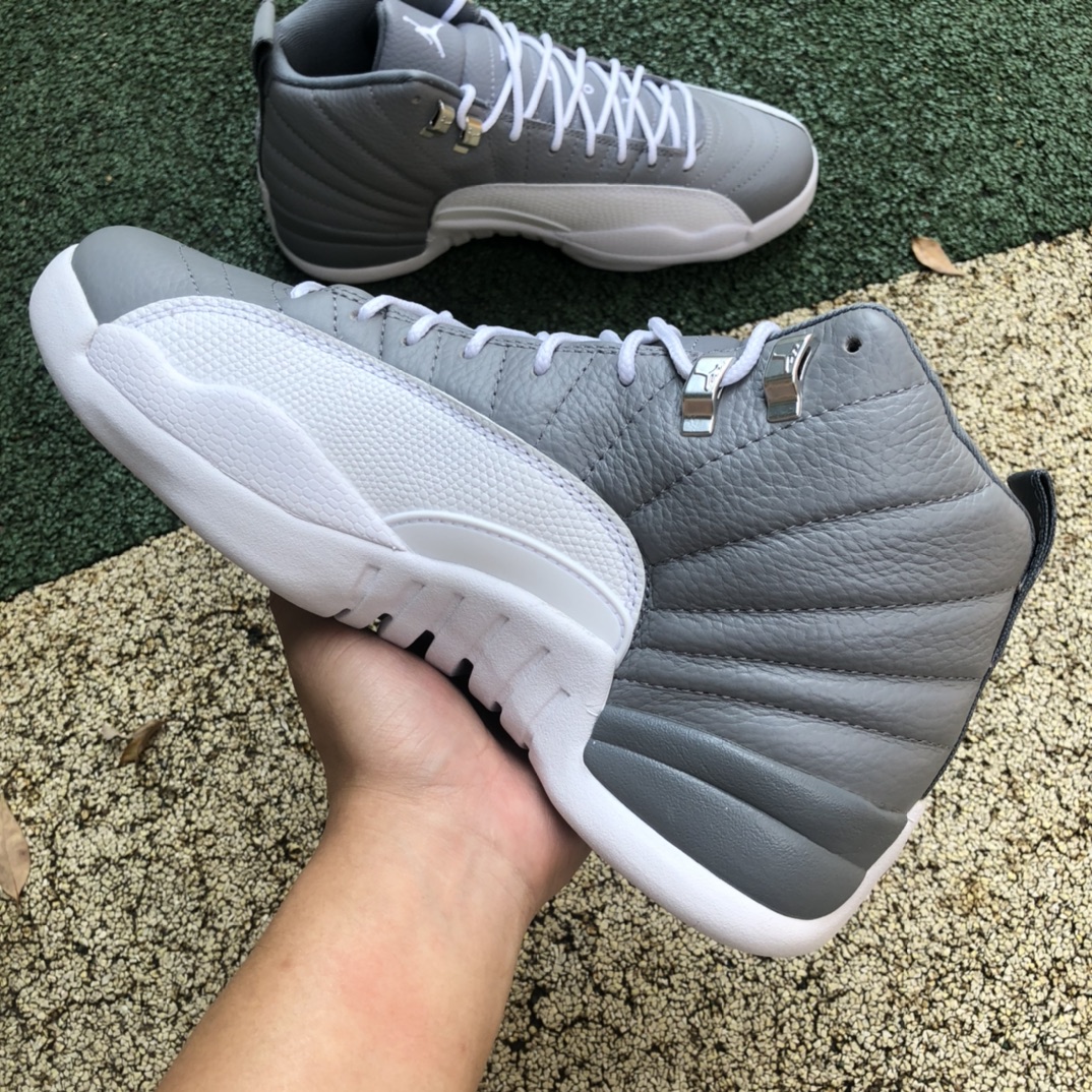 510  Air Jordan 12 Retro Stealth AJ12 灰白 高帮 复古篮球鞋 CT8013-015