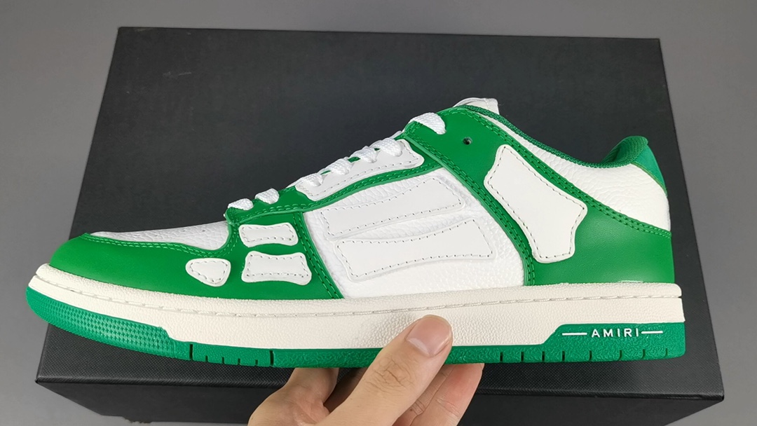 [Bone Shoes] Green AMlRl Skel Top Low Casual Sneakers Item No.: MFS003 344 Size