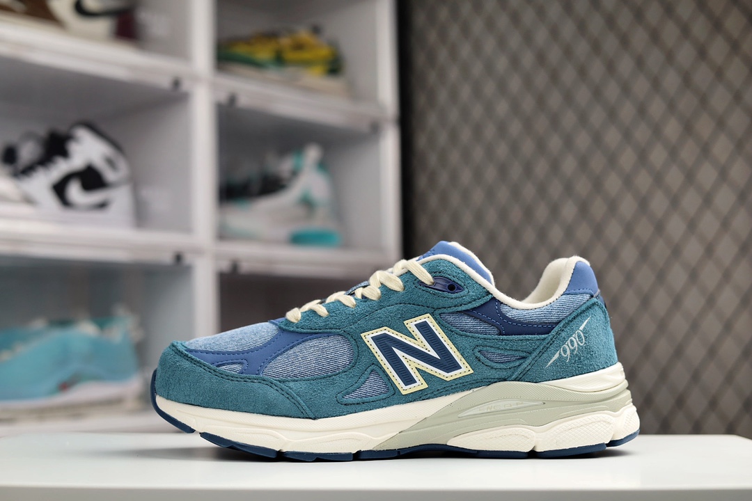G5 Levi’s x New Balance 新百伦 M990LI3 QH系列 李维斯联名款 复古休闲运动百搭老爹跑步鞋“牛仔蓝”ZJR