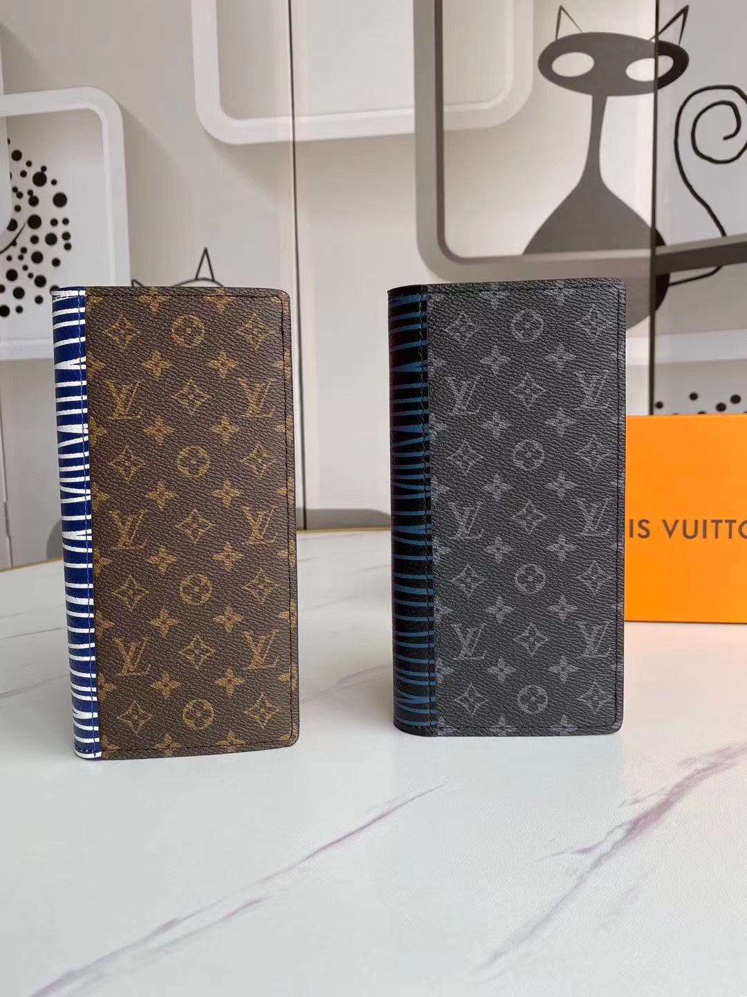 Leather bifold wallet exterior