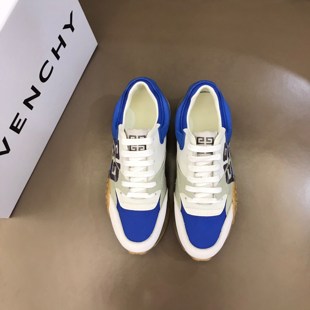 K0 码数38-44 45码定做 2022年  Givenchy 纪梵希 超酷时尚男士气垫休闲运动鞋鞋面层压细节，鞋舌点缀4G LOGO刺绣品牌logo细节，气垫组合大底，橡胶鞋底装饰防滑铆钉模塑细节～采用多材质撞色拼接设计，造型设计时尚大气。高档精品
