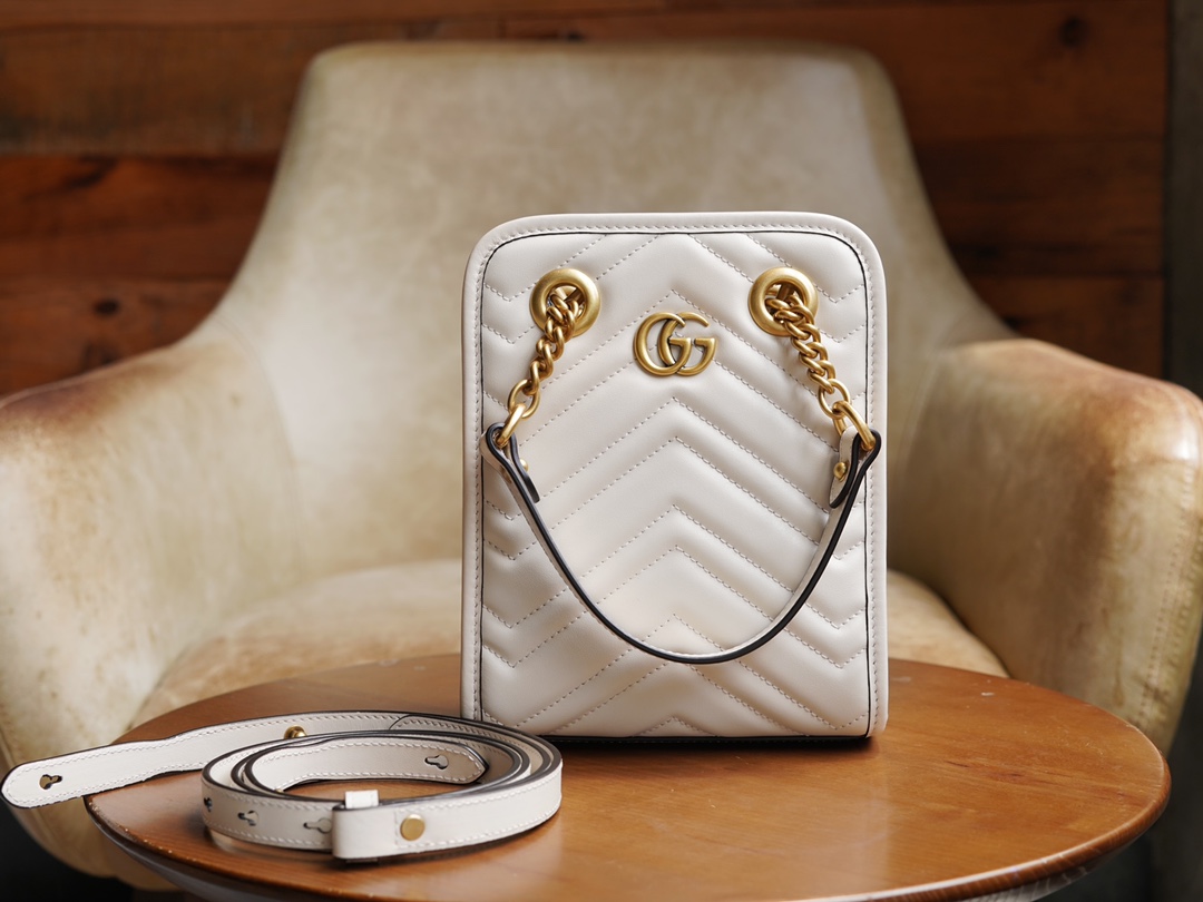 Gucci Marmont Bags Handbags White Mini