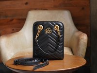 AAA Class Replica
 Gucci Marmont AAA
 Bags Handbags Black Mini
