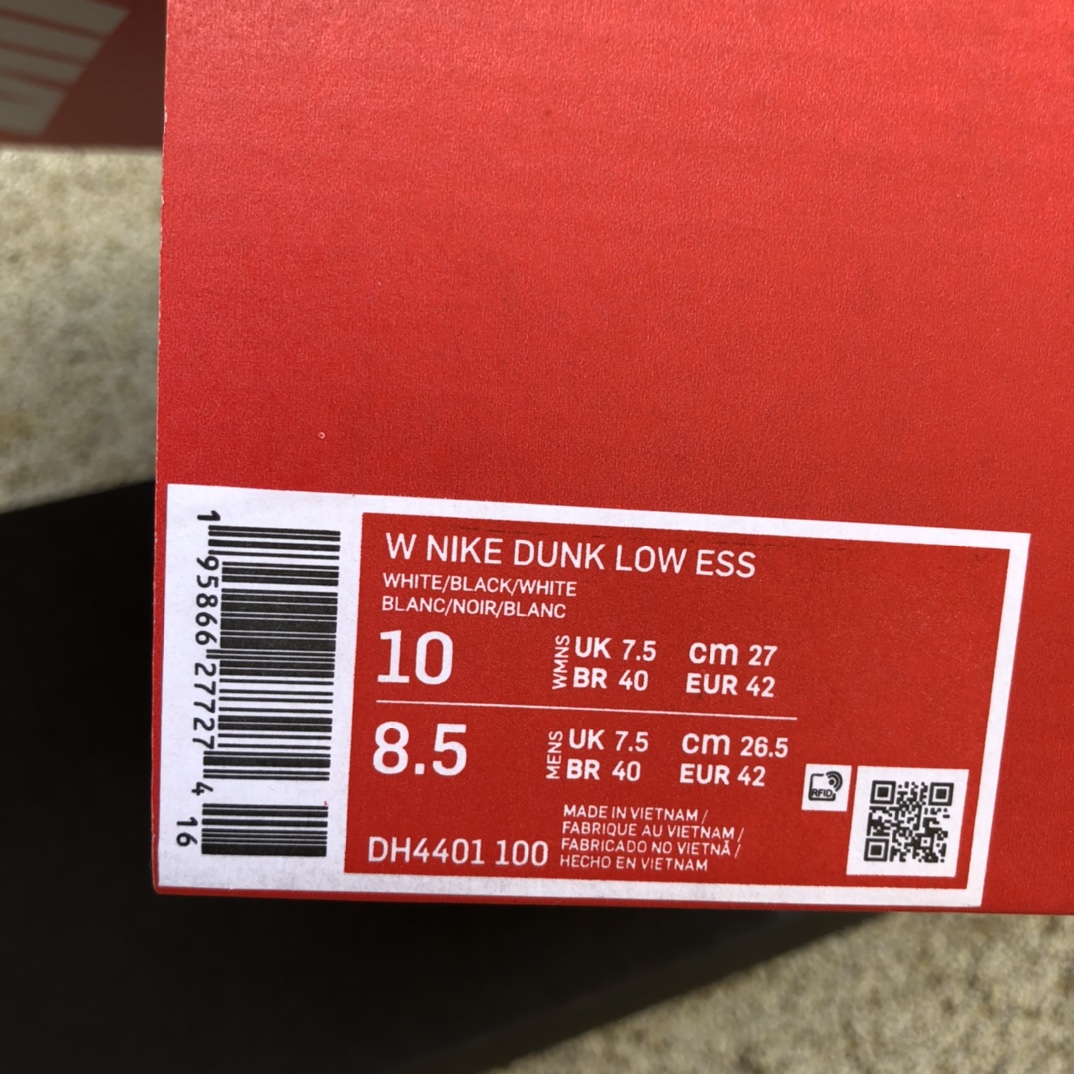 360  高质量Nike Dunk Low 黑白熊猫 腰果花低帮休闲板鞋DH4401-100