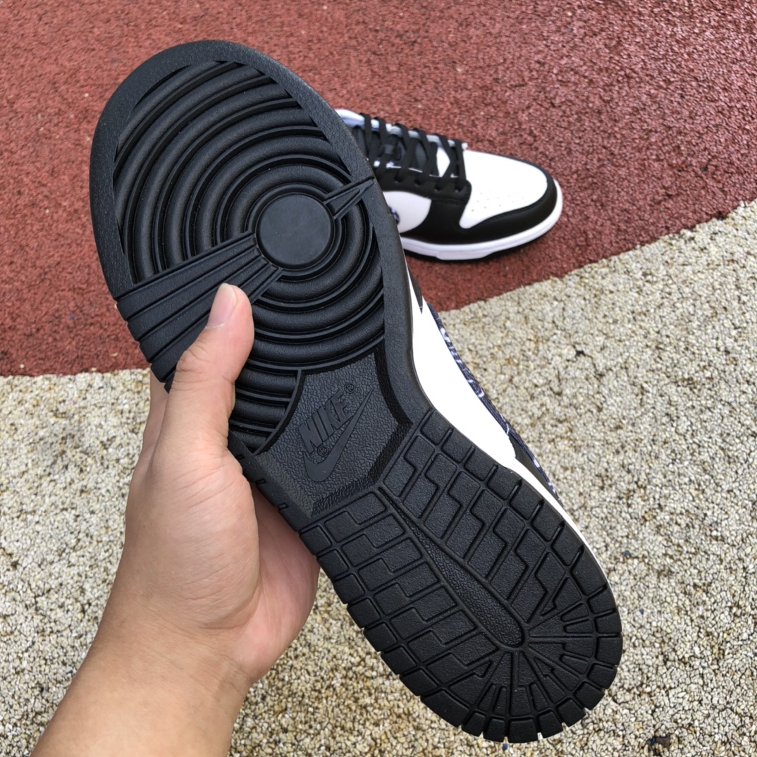 360  高质量Nike Dunk Low 黑白熊猫 腰果花低帮休闲板鞋DH4401-100