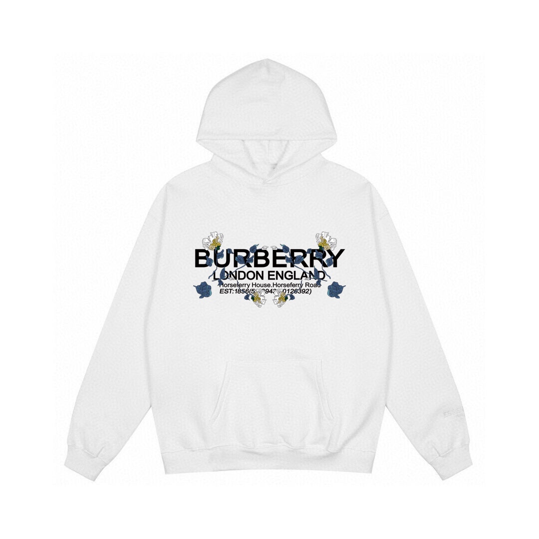 205 Burberry巴宝莉秋冬新款字母印花连帽卫衣