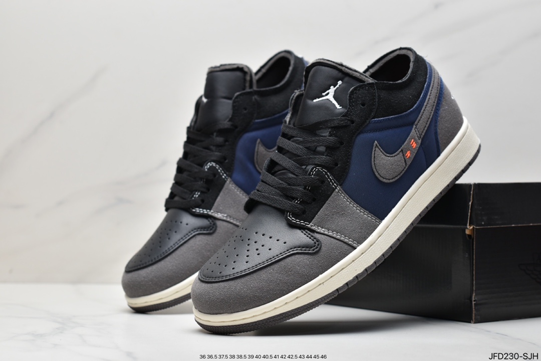 170 Air Jordan 1 Low Craft “Black Inside Out”黑拼接 DN1635-001