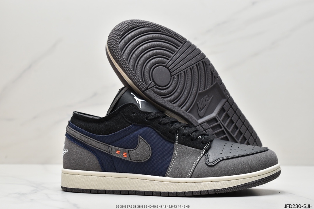 170 Air Jordan 1 Low Craft “Black Inside Out”黑拼接 DN1635-001