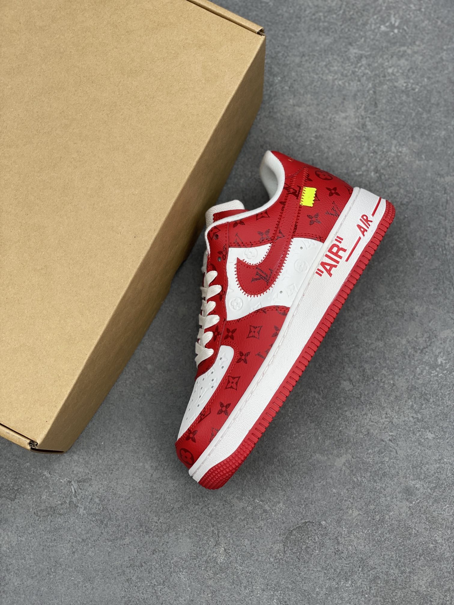 Lv x Nike Air Force 1 Low Louis Vuitton Sneakers - Red/White 8 i1660683044 7712 6