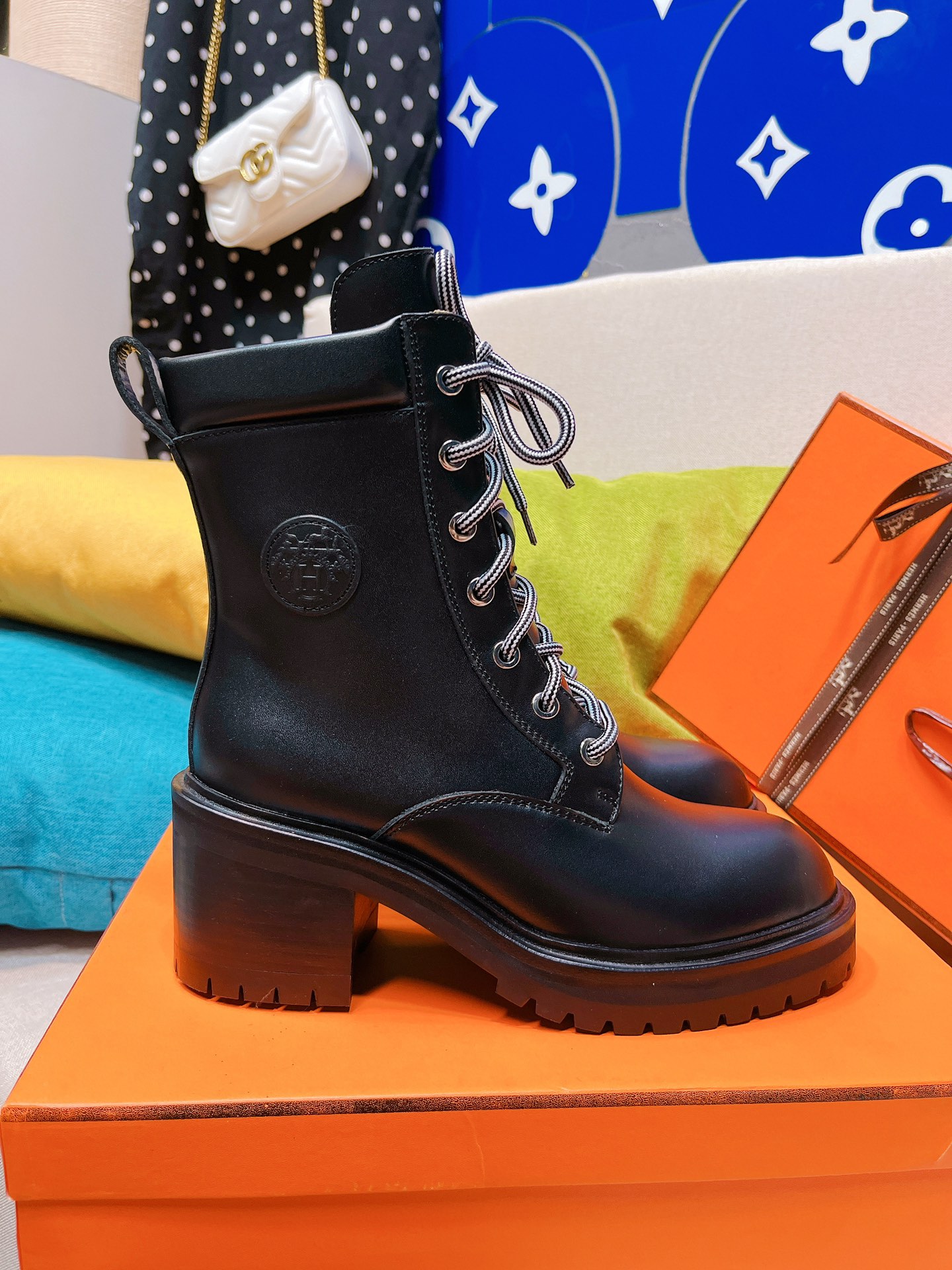 Hermes Martin Boots Short Boots Quality Replica
 Sewing Cowhide Genuine Leather Sheepskin TPU Fall/Winter Collection
