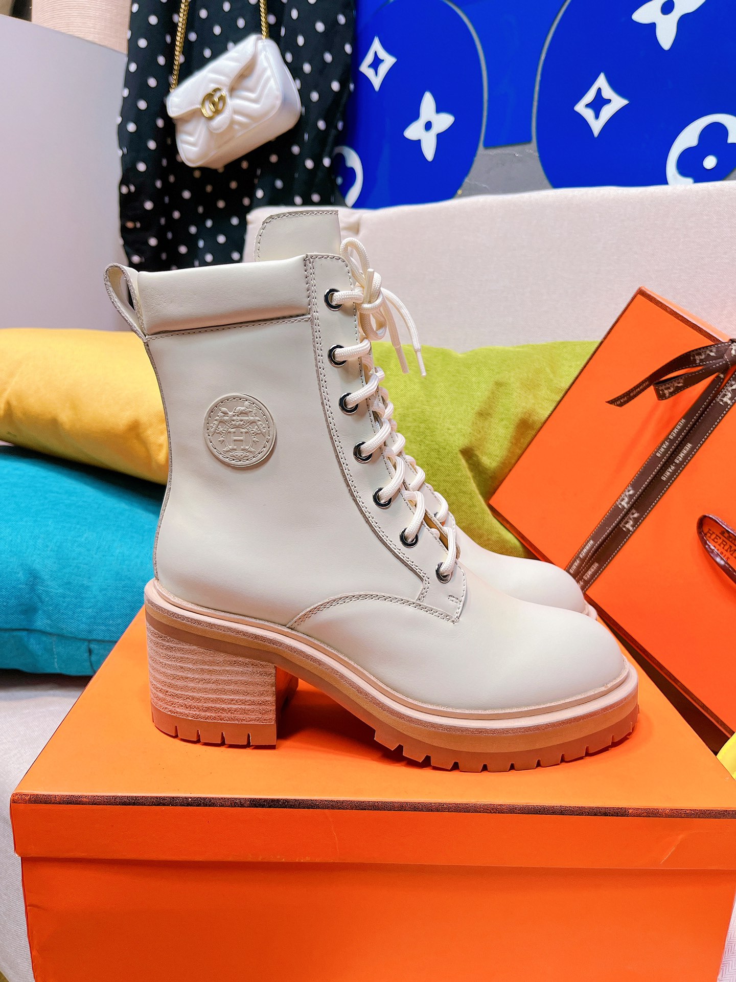 Hermes Martin Boots Short Boots Replica Online
 Sewing Cowhide Genuine Leather Sheepskin TPU Fall/Winter Collection