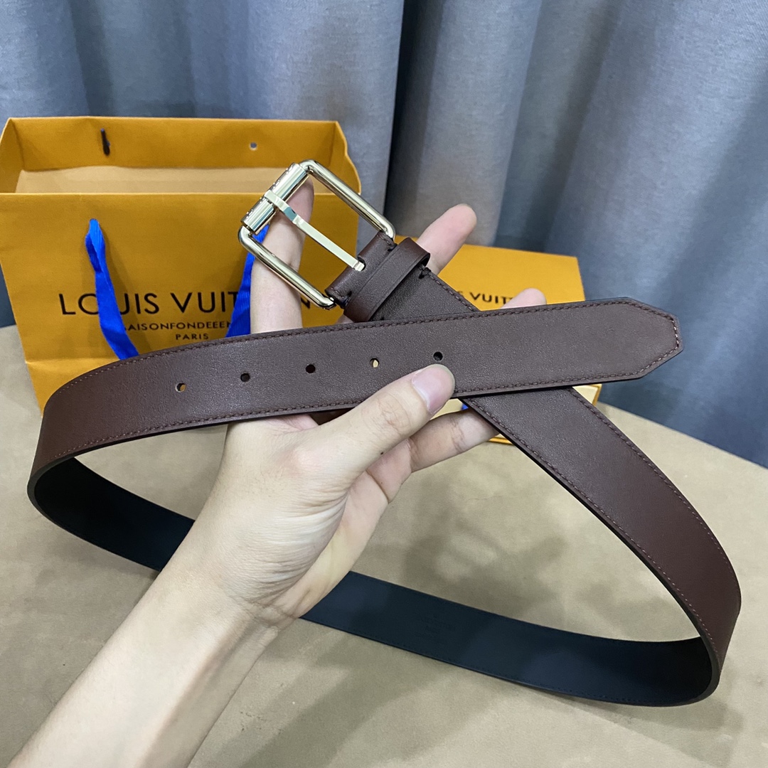 Buy Replica
 Louis Vuitton Belts Men Calfskin Cowhide