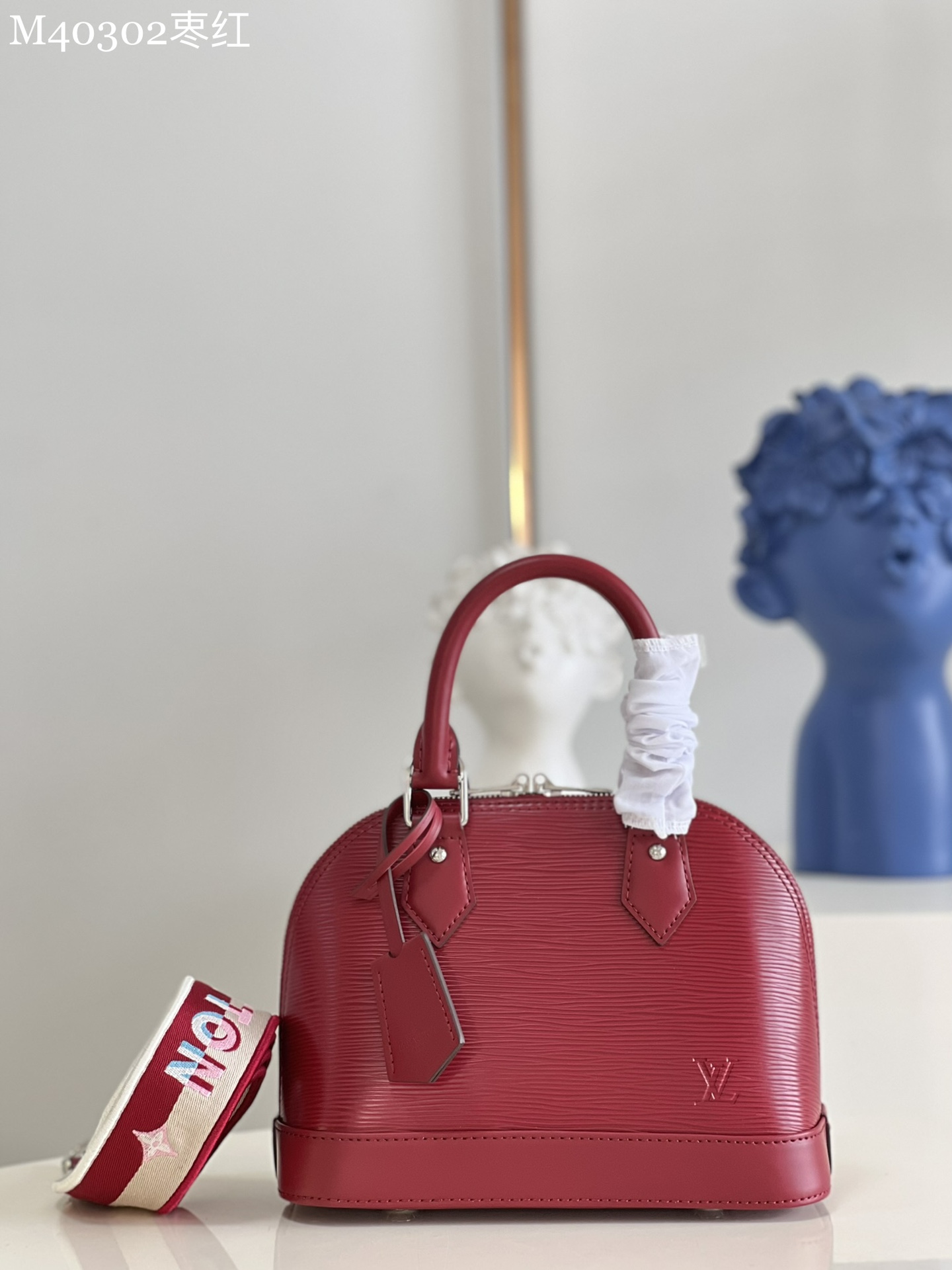 Louis Vuitton LV Alma BB Bags Handbags 7 Star Quality Designer Replica
 Red Embroidery Epi M40302