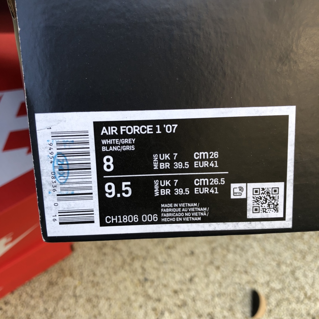280  Nike耐克AIR FORCE 1 '07男子空军一号运动鞋秋季新款ch1806-006