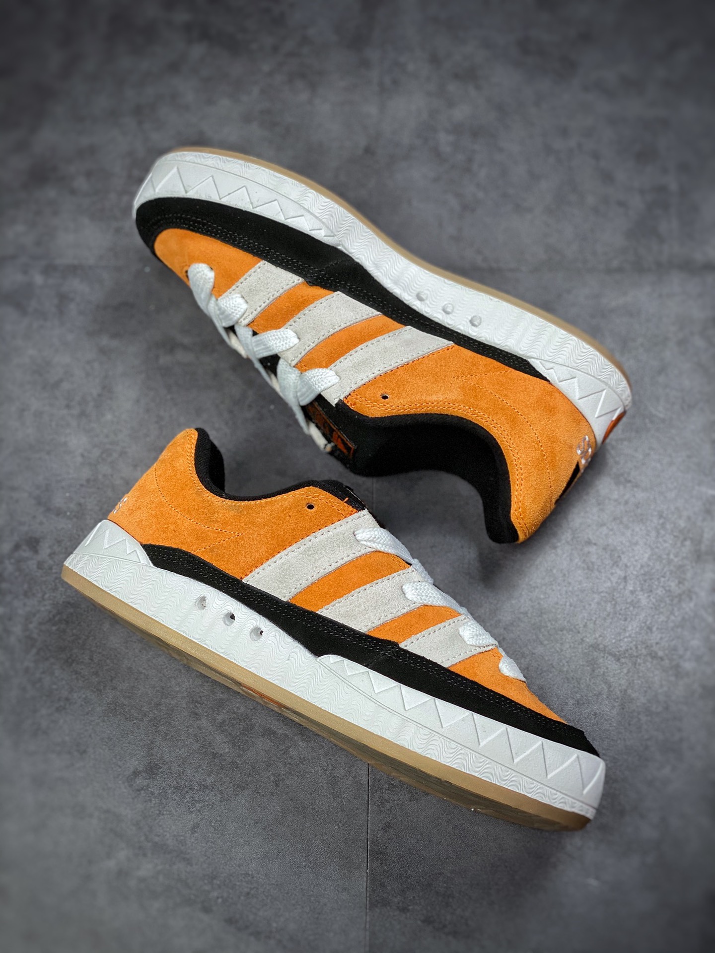 Adidas Adimatic series black gray orange retro classic shark bread shoes GZ6207