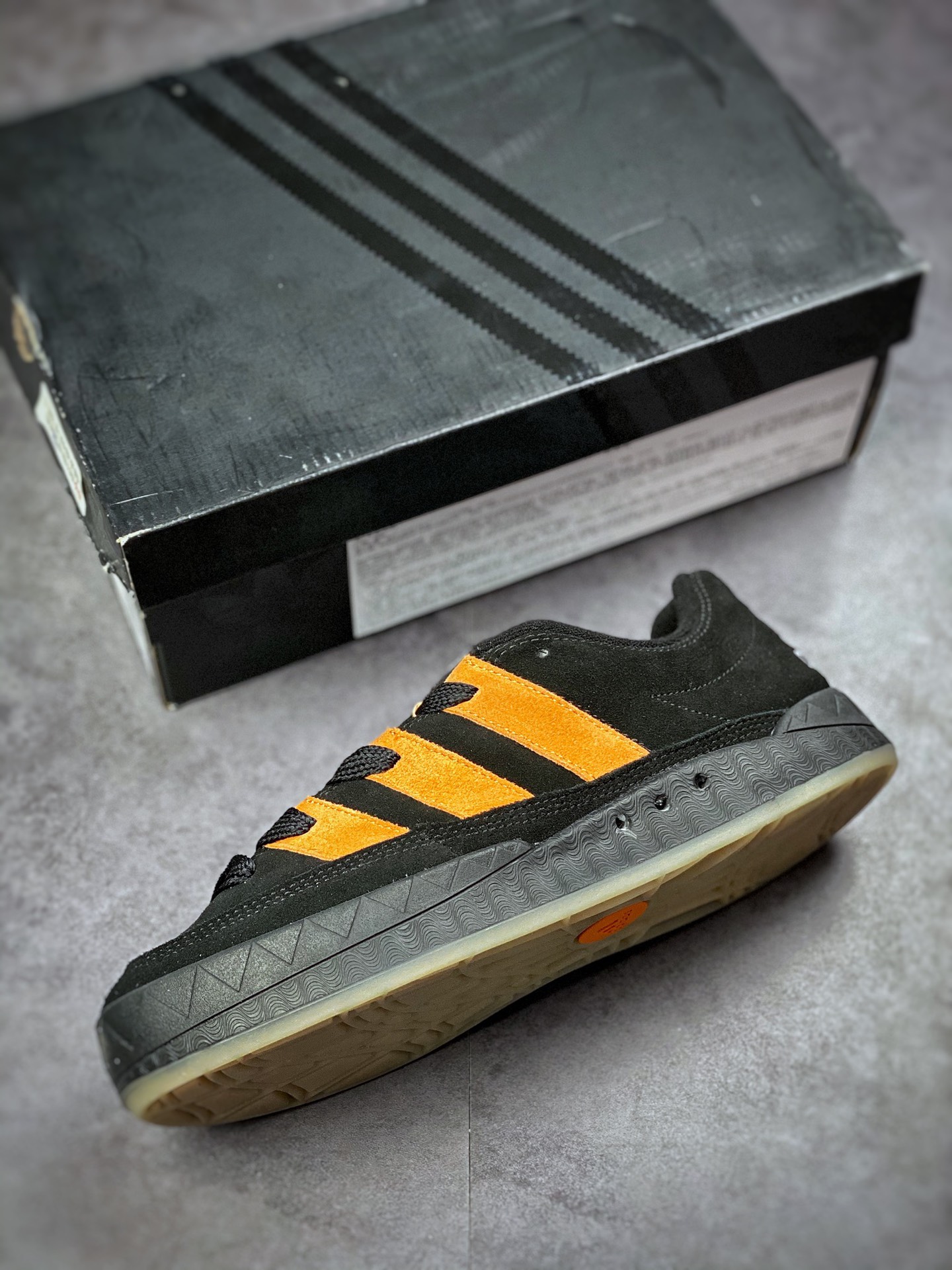 Adidas Adimatic series black orange retro classic shark bread shoes GX8976