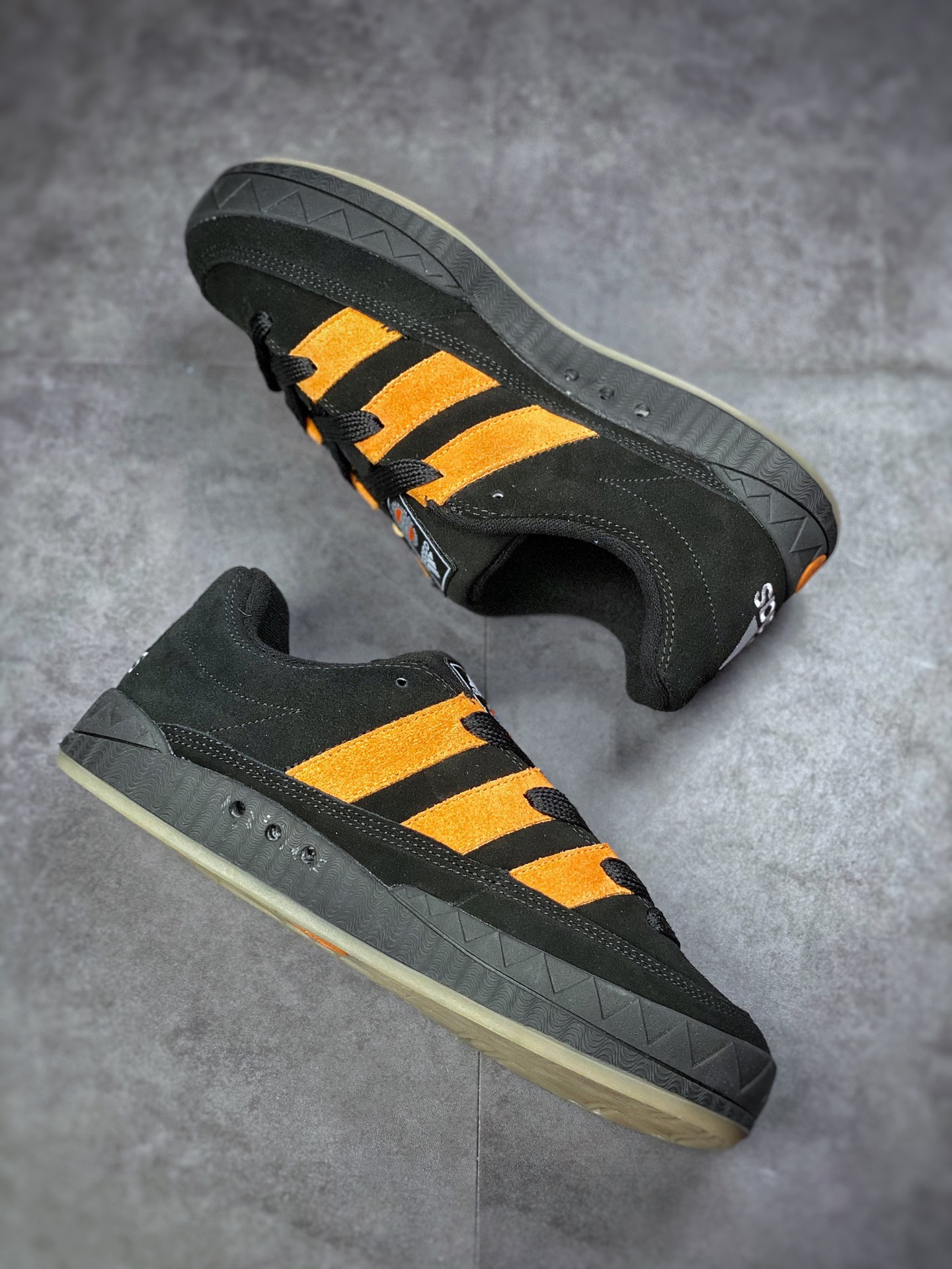 Adidas Adimatic series black orange retro classic shark bread shoes GX8976