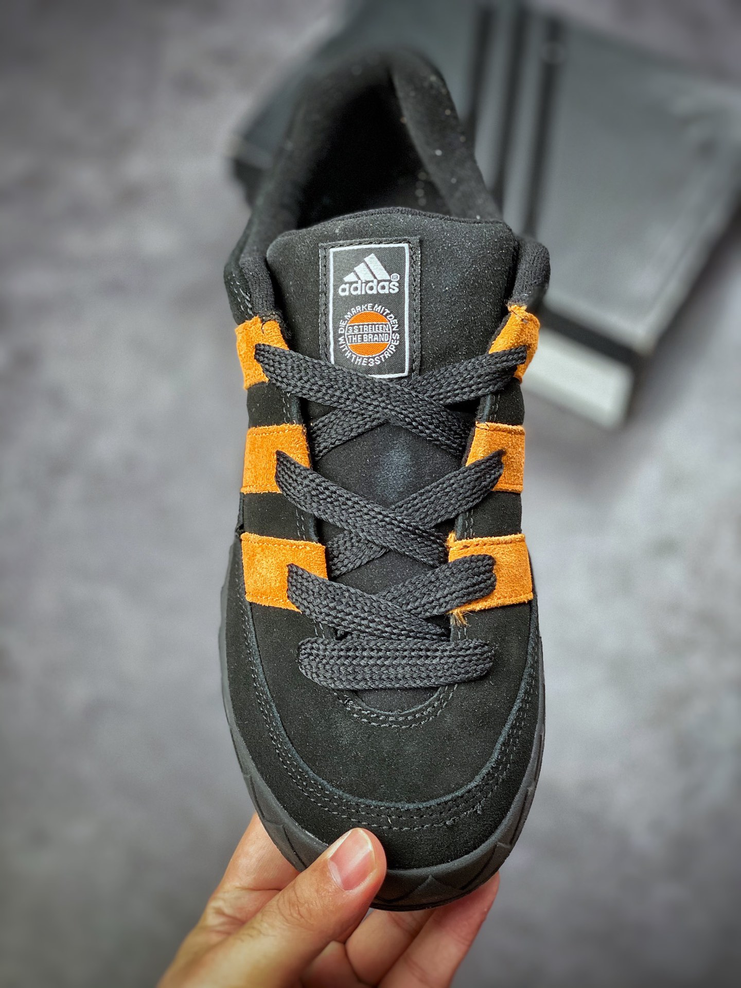 Adidas Adimatic series black orange retro classic shark bread shoes GX8976