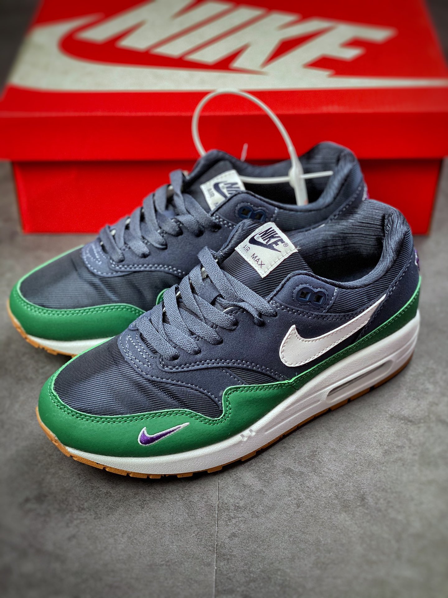 240 Nike Air Max 1 QS 蓝绿配色 复古休闲跑步鞋DV3887-400