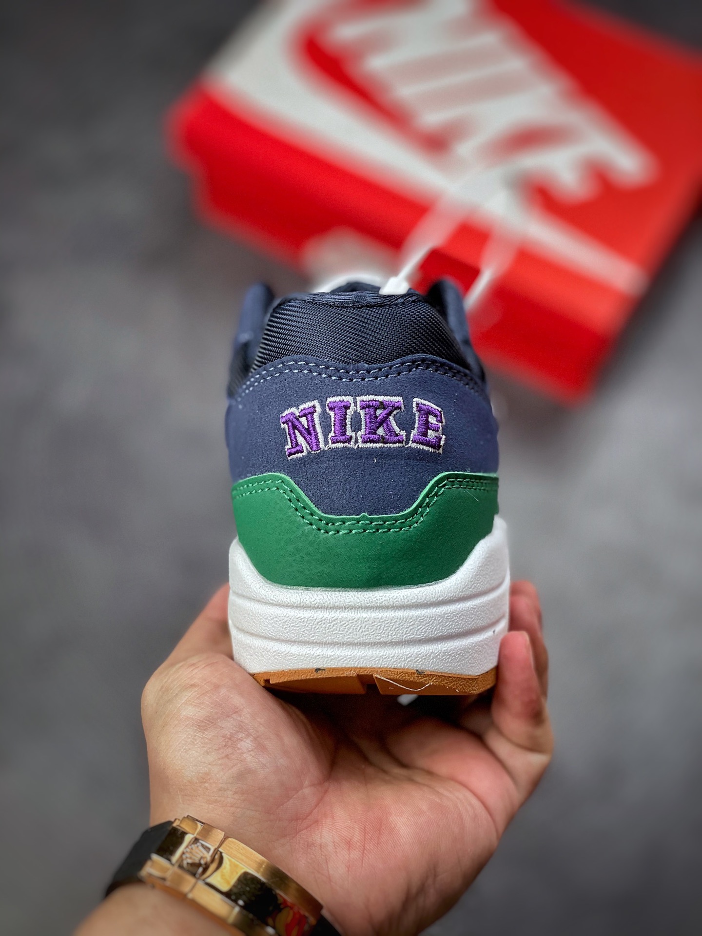 240 Nike Air Max 1 QS 蓝绿配色 复古休闲跑步鞋DV3887-400