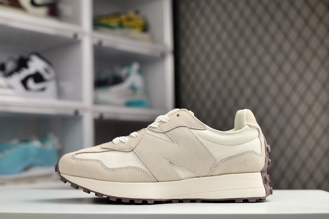 G5 综合版+男女鞋真标半码制+升级原楦原纸版开发版型+采用正确无色差固色翻毛皮及太空革鞋面材质构成+中底高弹EVA发泡材质组合满丁防滑耐磨橡胶外底上世纪 70 年代的意大利街头风格张子枫同款，NB新百伦New Balance MS327系列复古休闲运动慢跑鞋BD