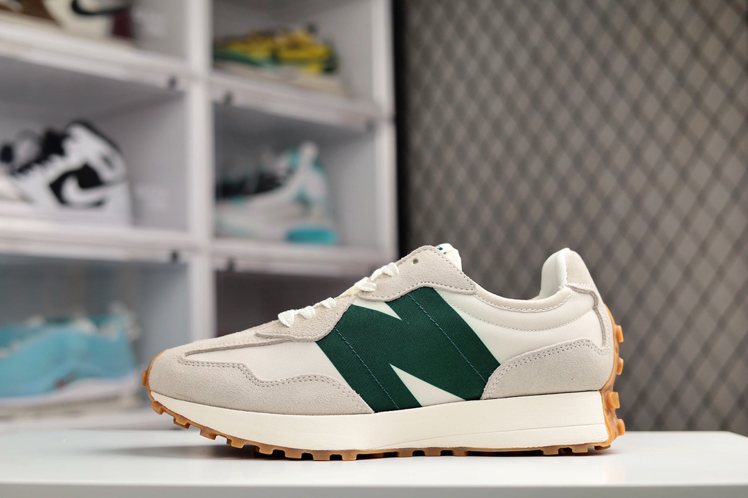 G5 综合版+男女鞋真标半码制+升级原楦原纸版开发版型+采用正确无色差固色翻毛皮及太空革鞋面材质构成+中底高弹EVA发泡材质组合满丁防滑耐磨橡胶外底上世纪 70 年代的意大利街头风格张子枫同款，NB新百伦New Balance MS327系列复古休闲运动慢跑鞋BD