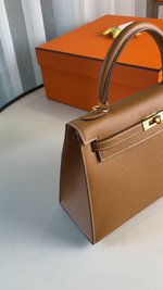 Hermes Kelly Buy
 Handbags Crossbody & Shoulder Bags Brown Coffee Color Gold Hardware Epsom