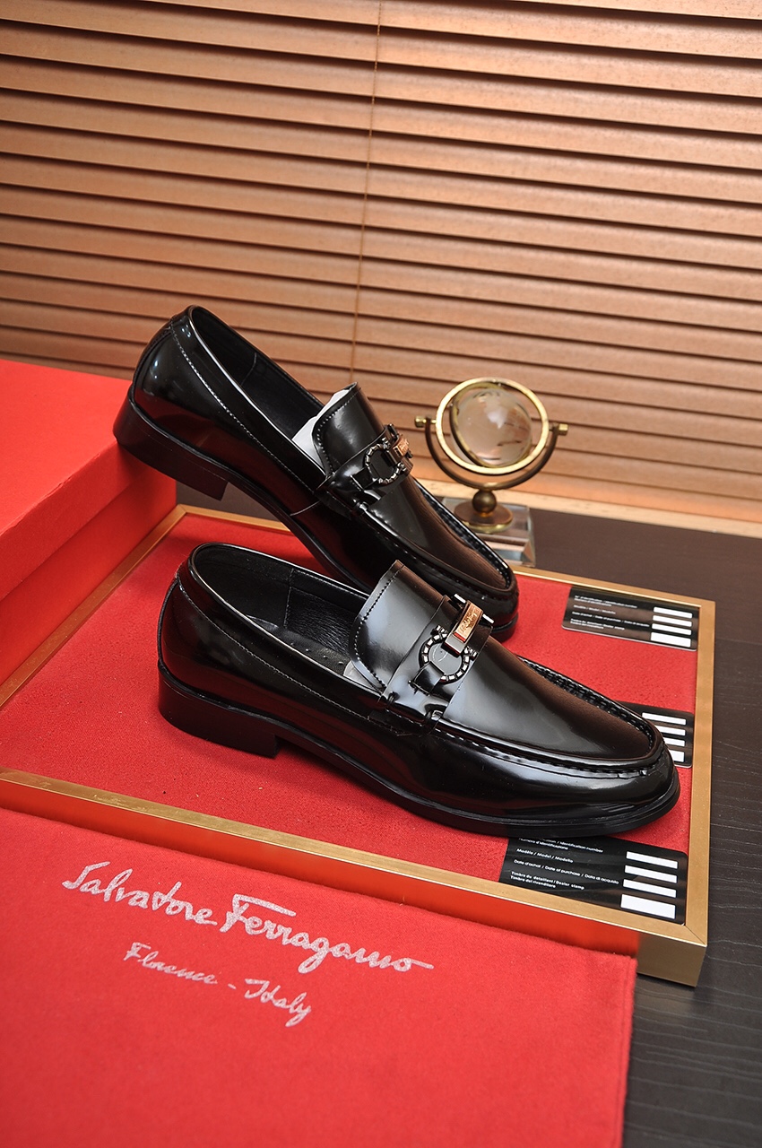 fábrica [Ferragamo / Ferragamo] contador últimos modelos Original importado borde abierto superior d