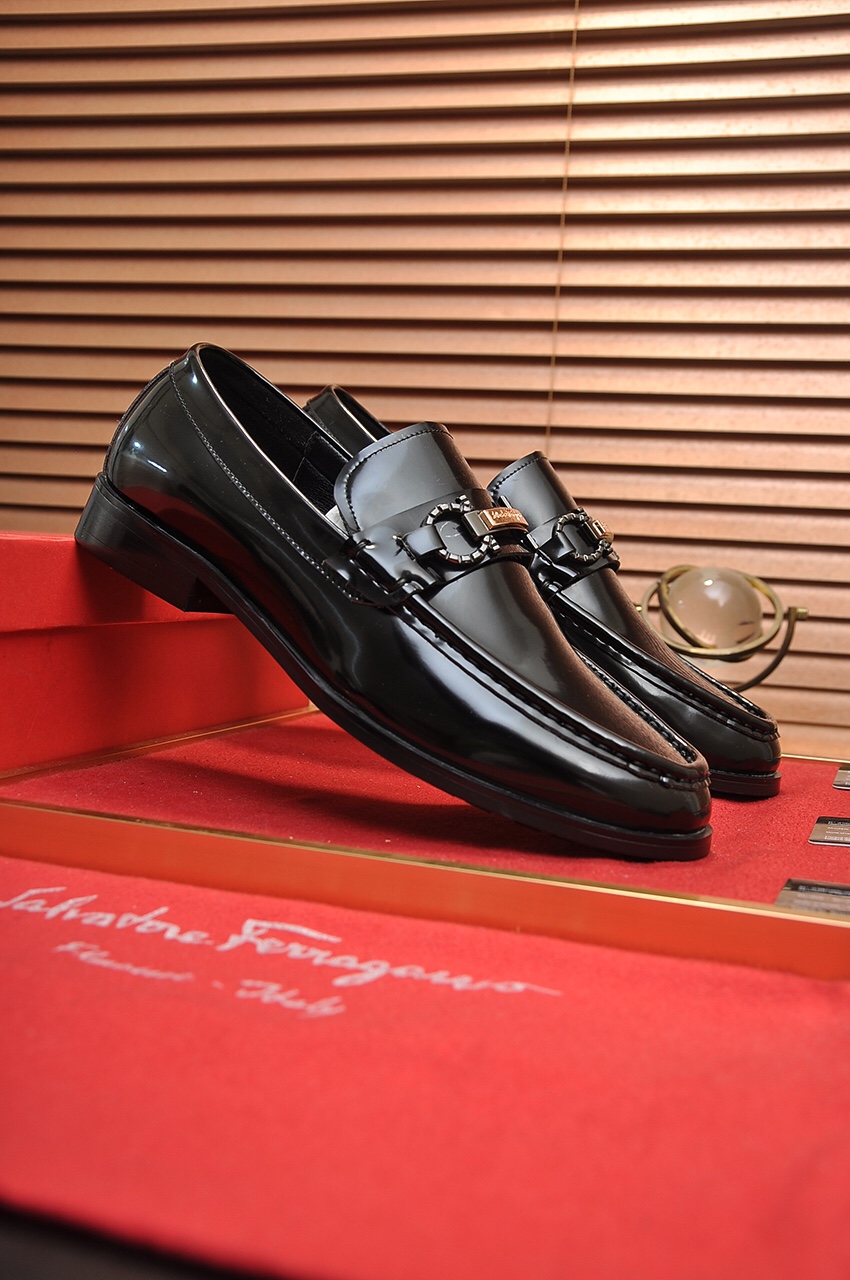 fábrica [Ferragamo / Ferragamo] contador últimos modelos Original importado borde abierto superior d