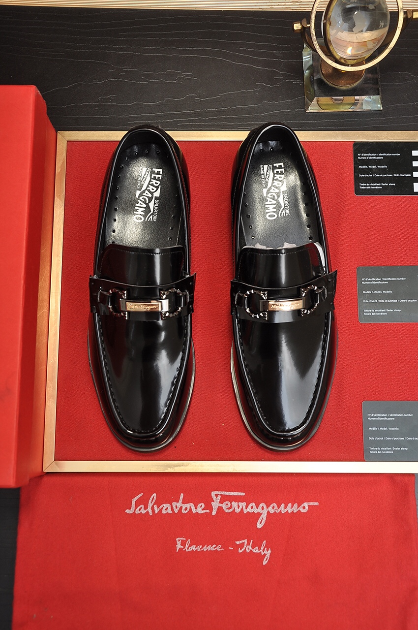 fábrica [Ferragamo / Ferragamo] contador últimos modelos Original importado borde abierto superior d