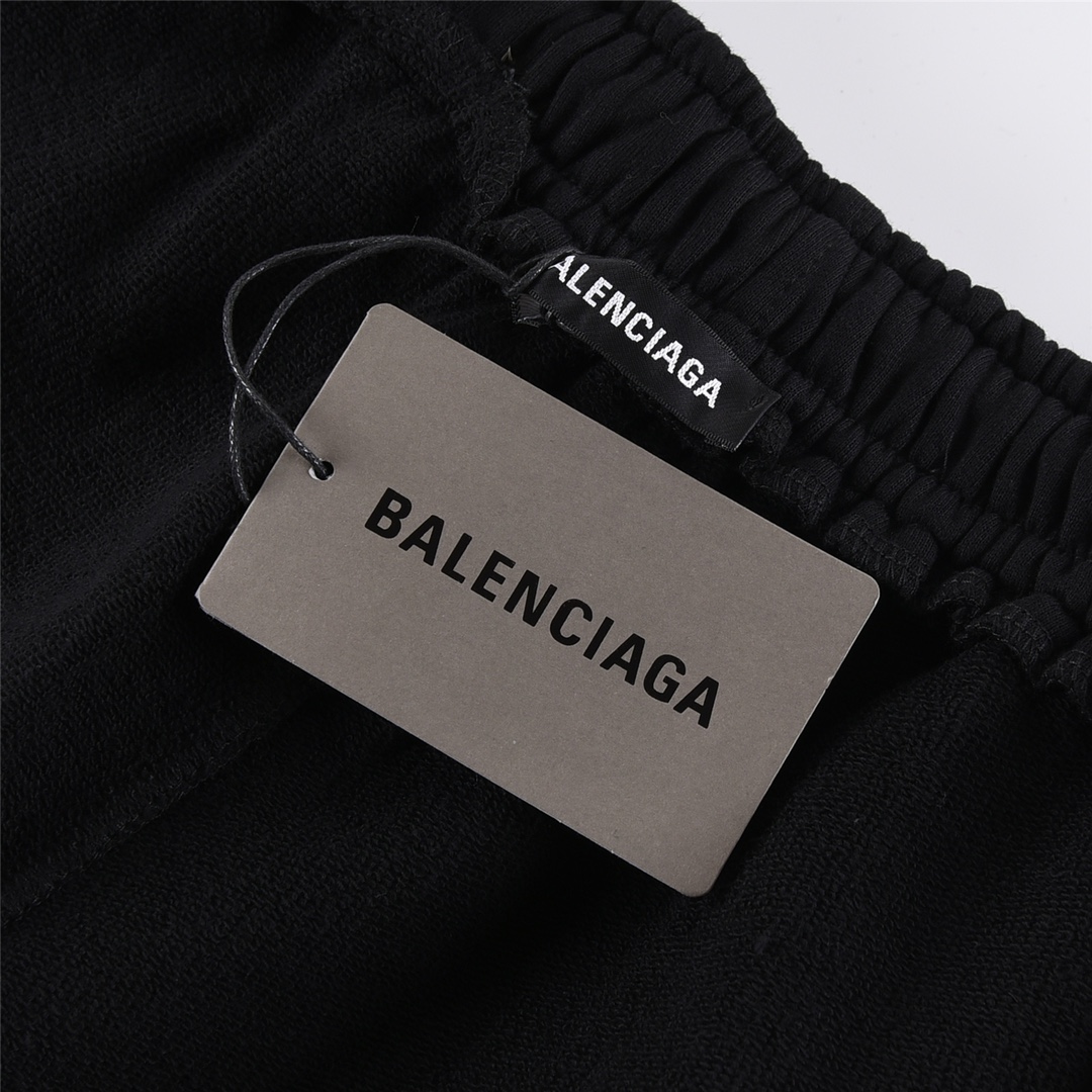 BALENCIAGA/巴黎世家 21FW经典可乐波浪竖腿长裤