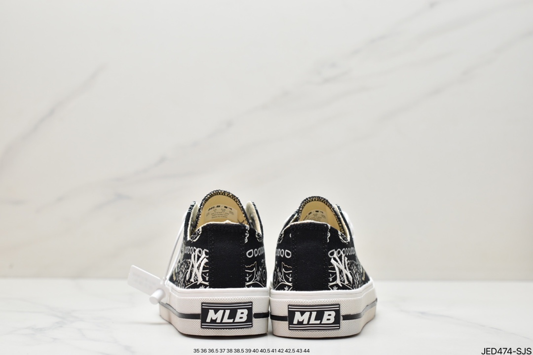 MLB PlayBall Mono Mesh Low Mono series low top half moon biscuit casual sports shoes