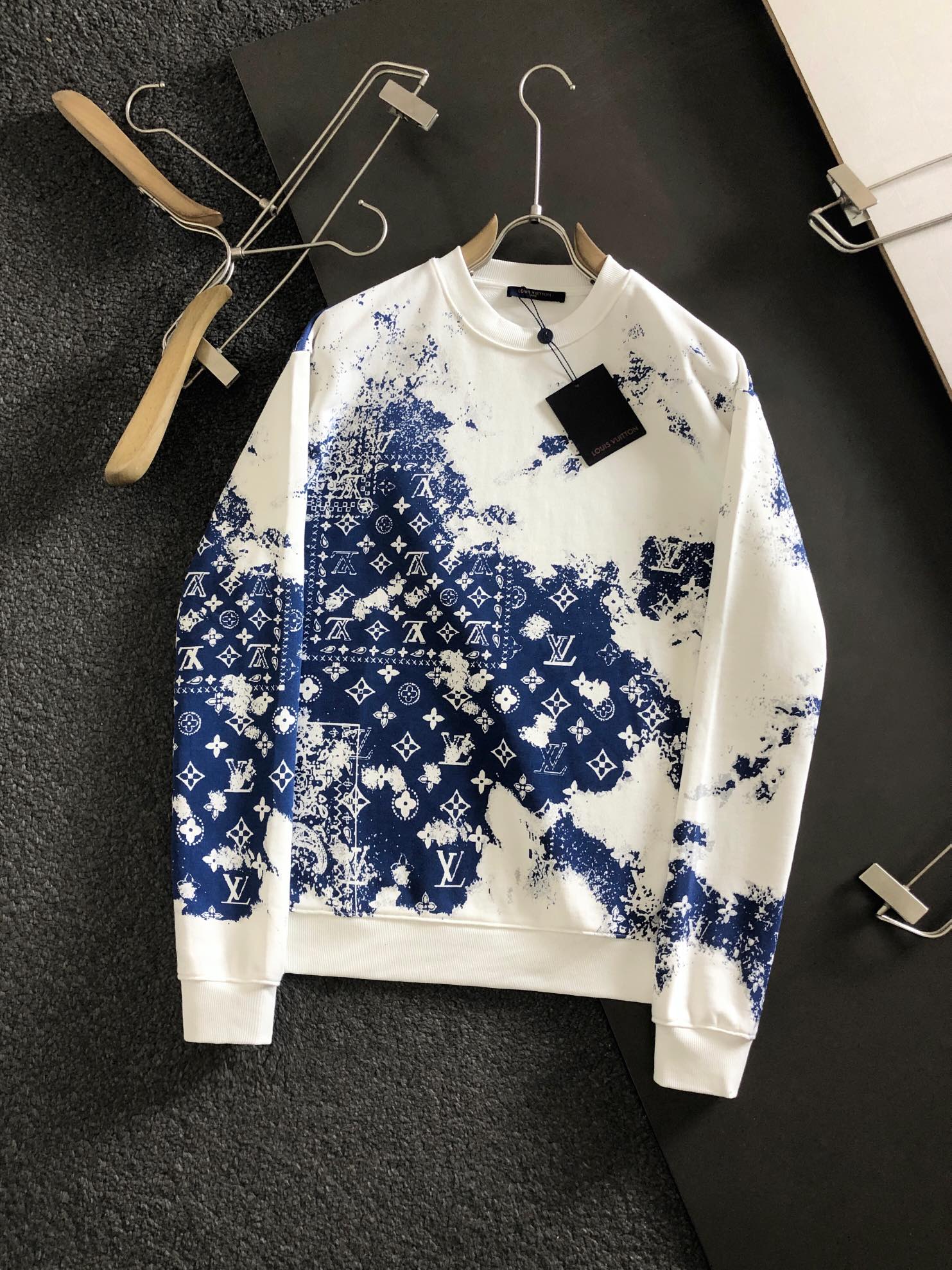 Louis Vuitton Classic Paisley Crewneck Sweatshirt - Unisex, Relaxed Fit