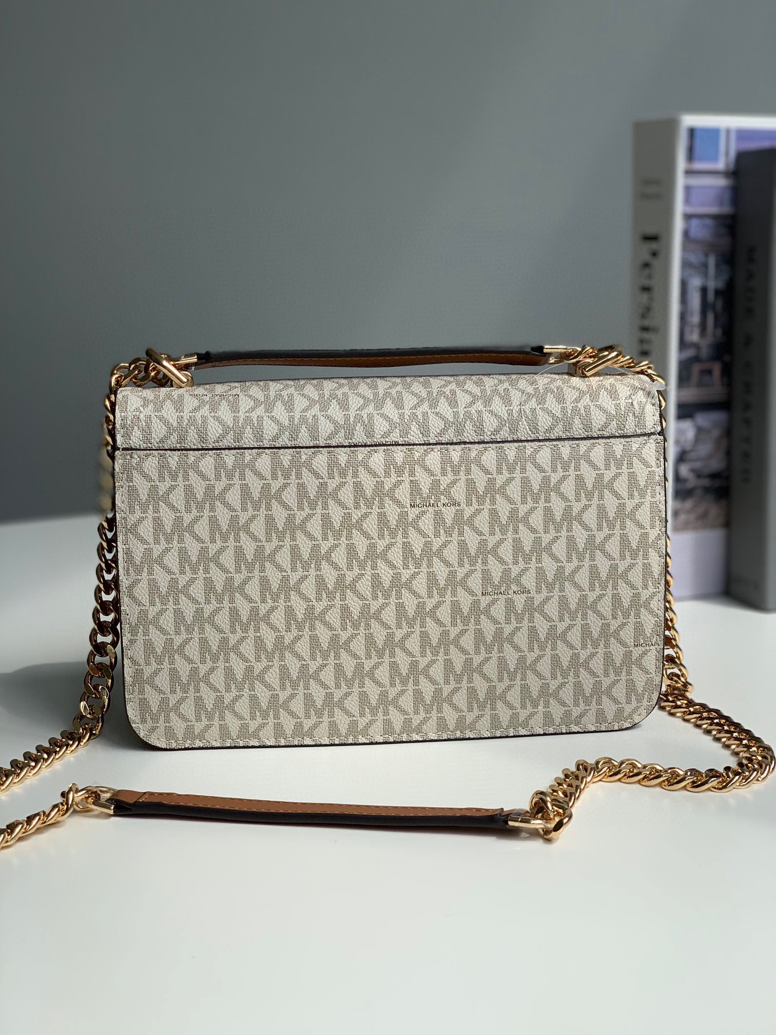 Michael Kors ～MK新款Heather 大号老花链条单肩包 小巧 是为她臻选的精美之礼