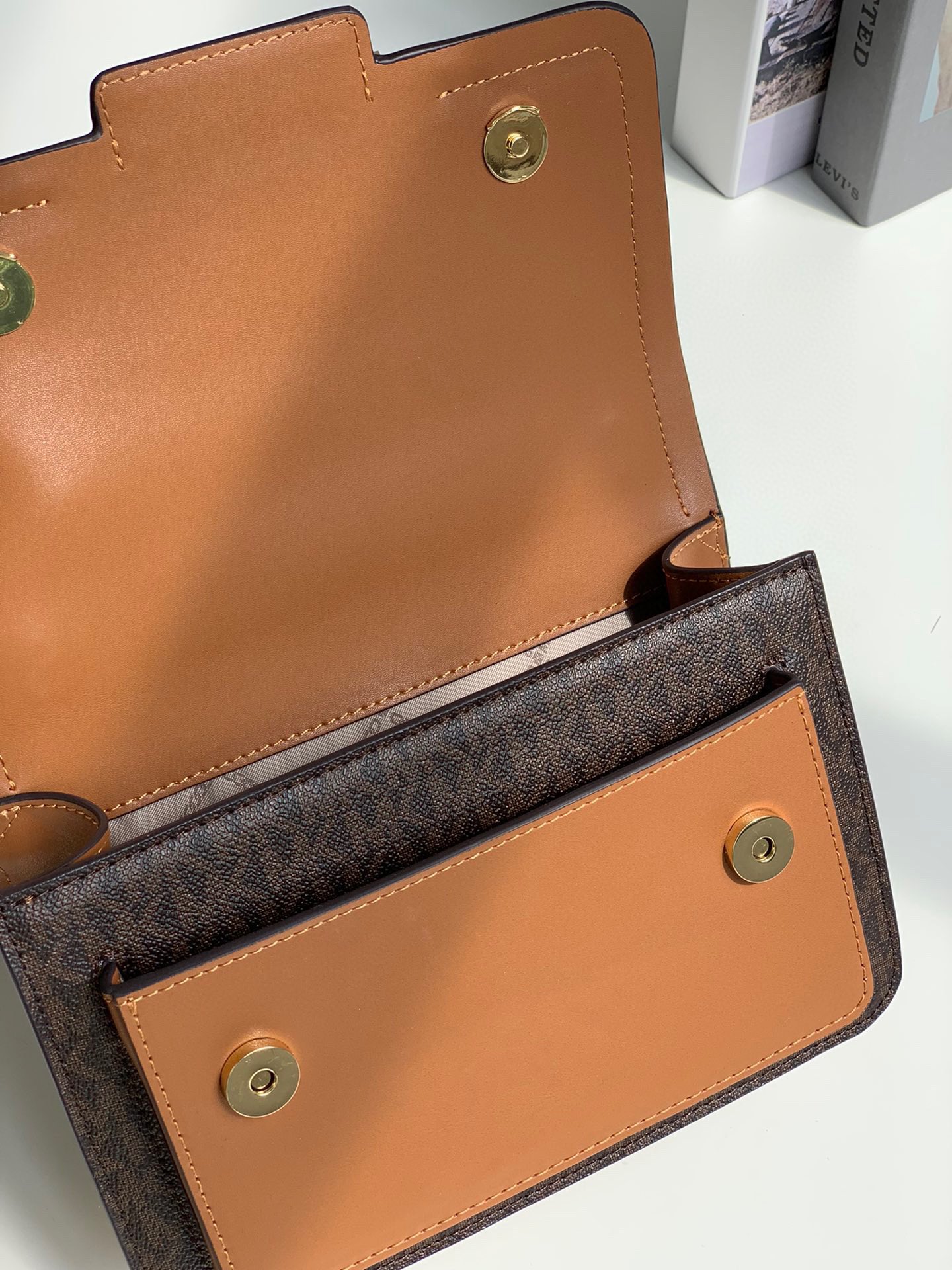Michael Kors ～MK新款Heather 大号老花链条单肩包 小巧 是为她臻选的精美之礼