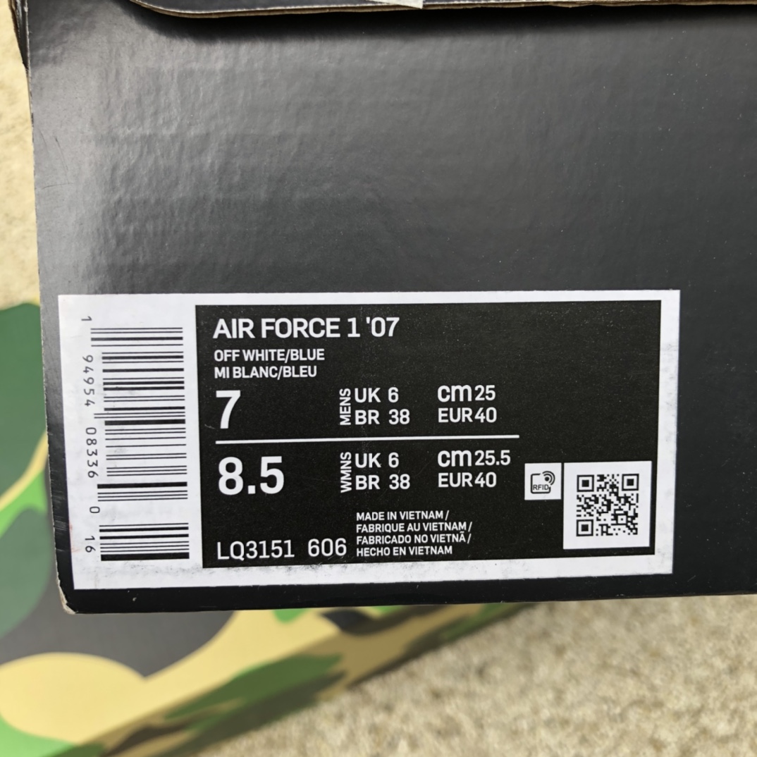 280  Nike耐克AIR FORCE 1 '07男子空军一号运动鞋秋季新款LQ3151-606