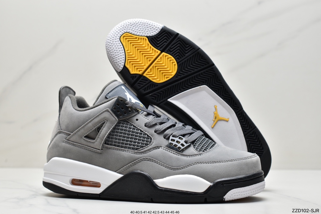 250 头层Air Jordan 4 Retro”Thunder”迈克尔·乔丹AJ4代中帮复古休闲运动文化篮球鞋 308497-008