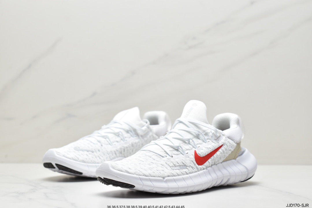 130 耐克Nike Free RN Flyknit 2018 赤足5.0二代轻跑鞋 CZ1891-300