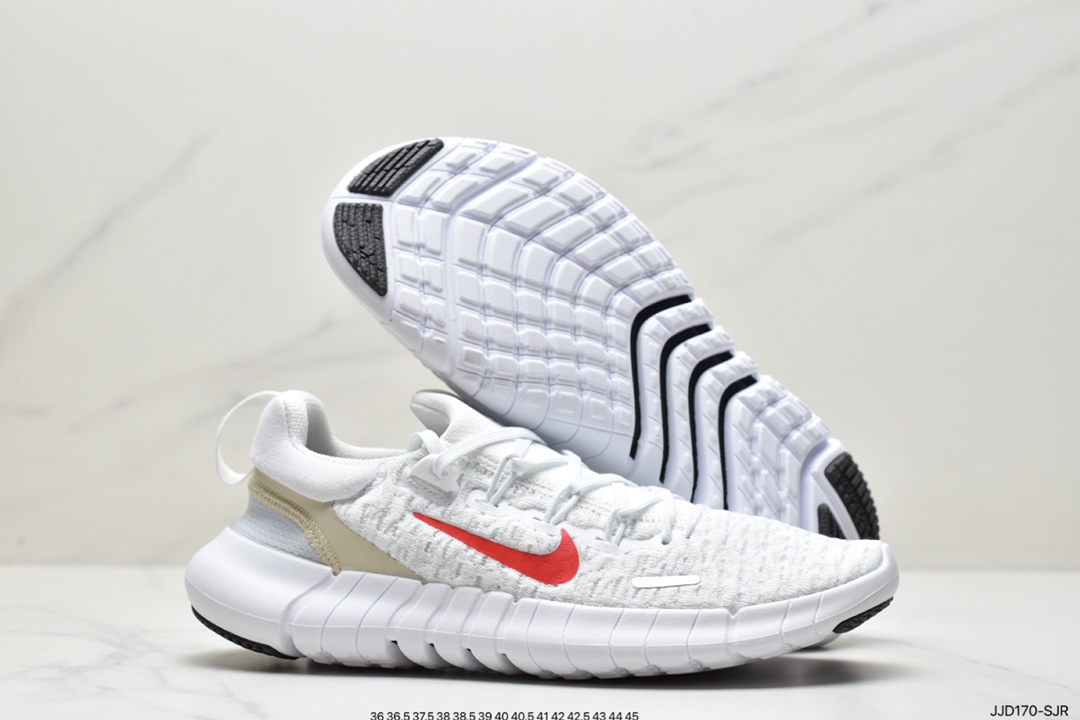 130 耐克Nike Free RN Flyknit 2018 赤足5.0二代轻跑鞋 CZ1891-300