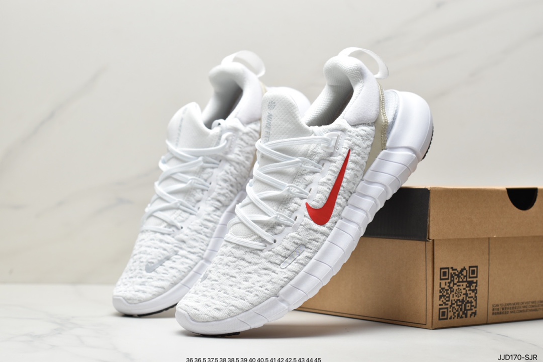 130 耐克Nike Free RN Flyknit 2018 赤足5.0二代轻跑鞋 CZ1891-300