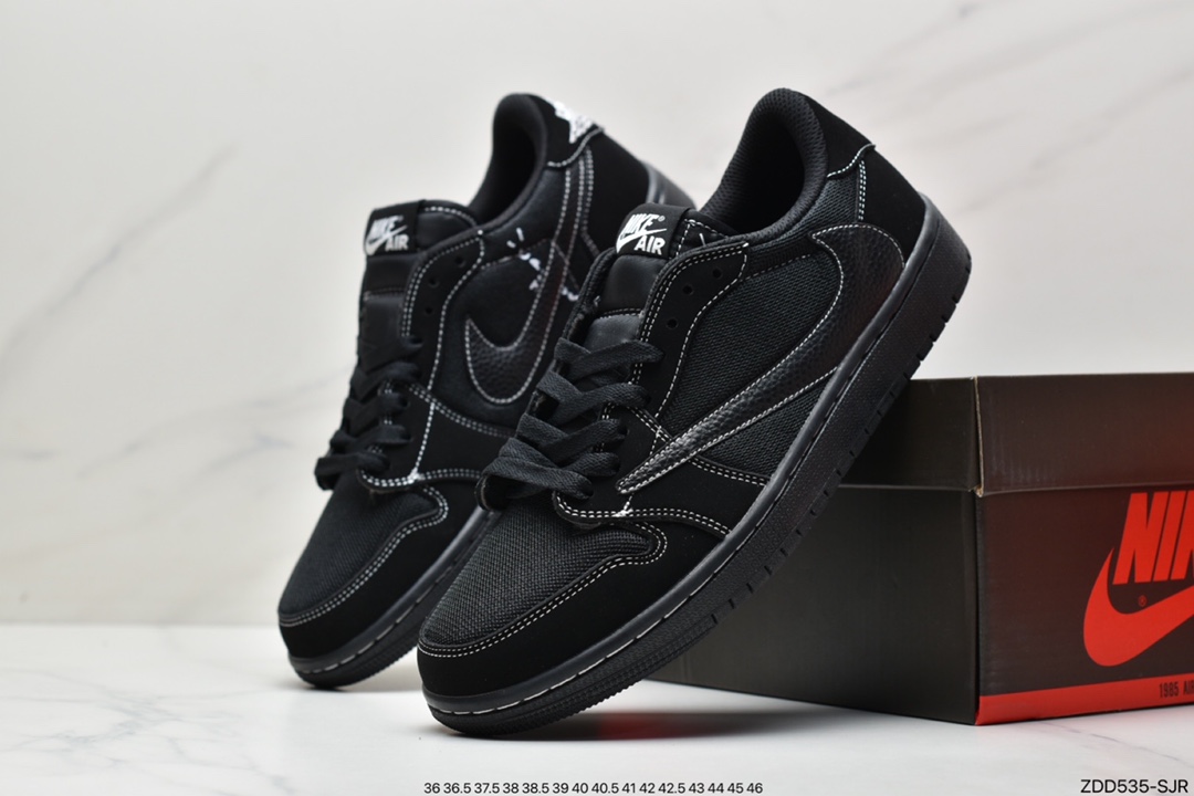 230 乔丹 AJ1 低帮 倒钩 Travis Scott x Fragment x Air Jordan 1 Low“Military Blue” 闪电倒勾低帮 CQ4277-002