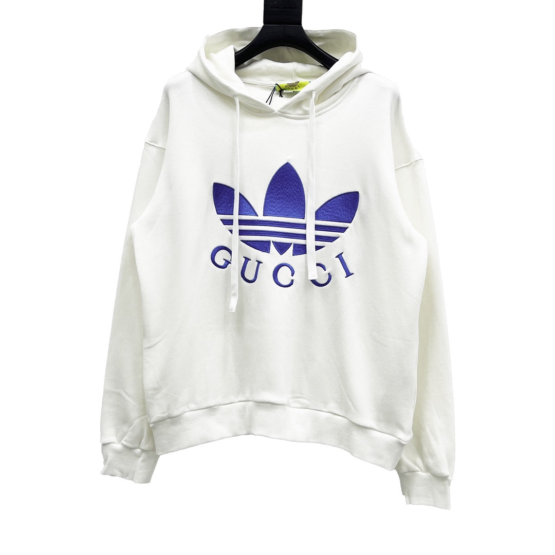 Gucci /古驰×adidas三叶草刺绣连帽卫衣