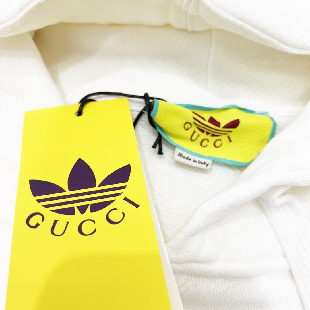 Gucci /古驰×adidas三叶草刺绣连帽卫衣