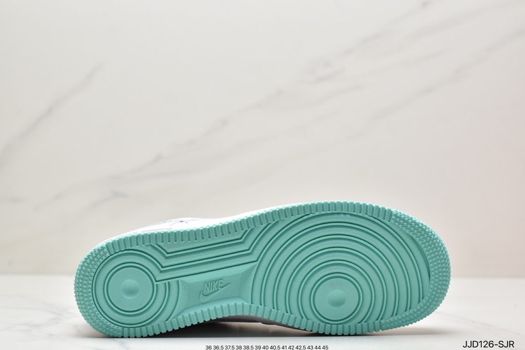 130 耐克Nike Air Force1 空军一号 白蓝低帮休闲板鞋DH7561-107