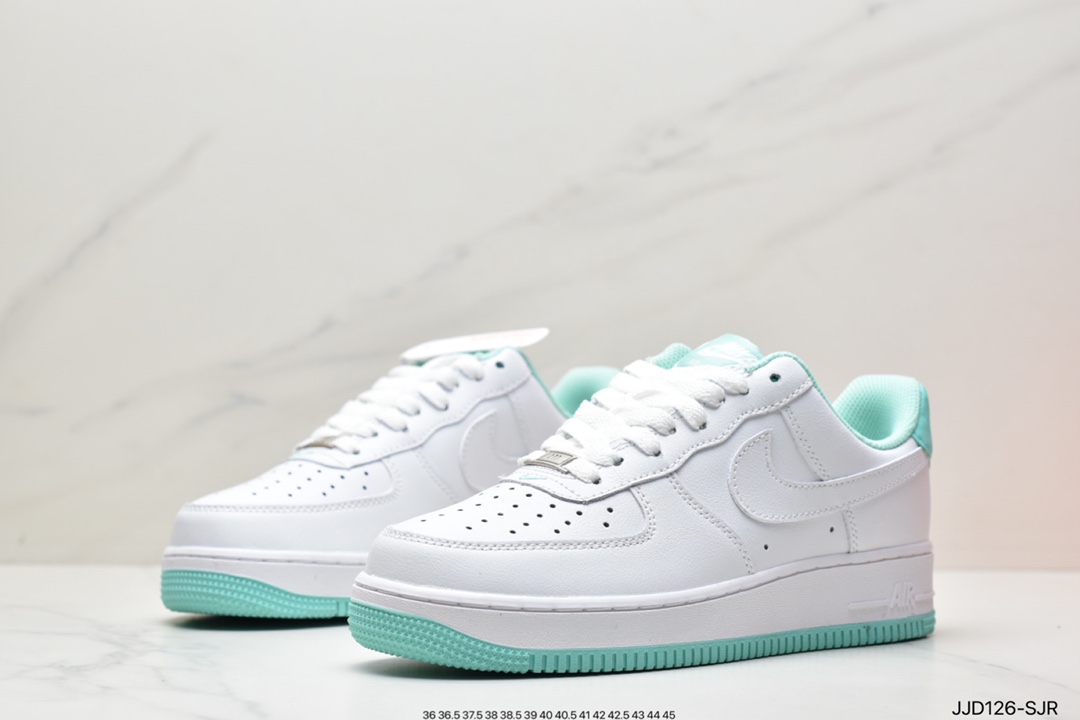 130 耐克Nike Air Force1 空军一号 白蓝低帮休闲板鞋DH7561-107