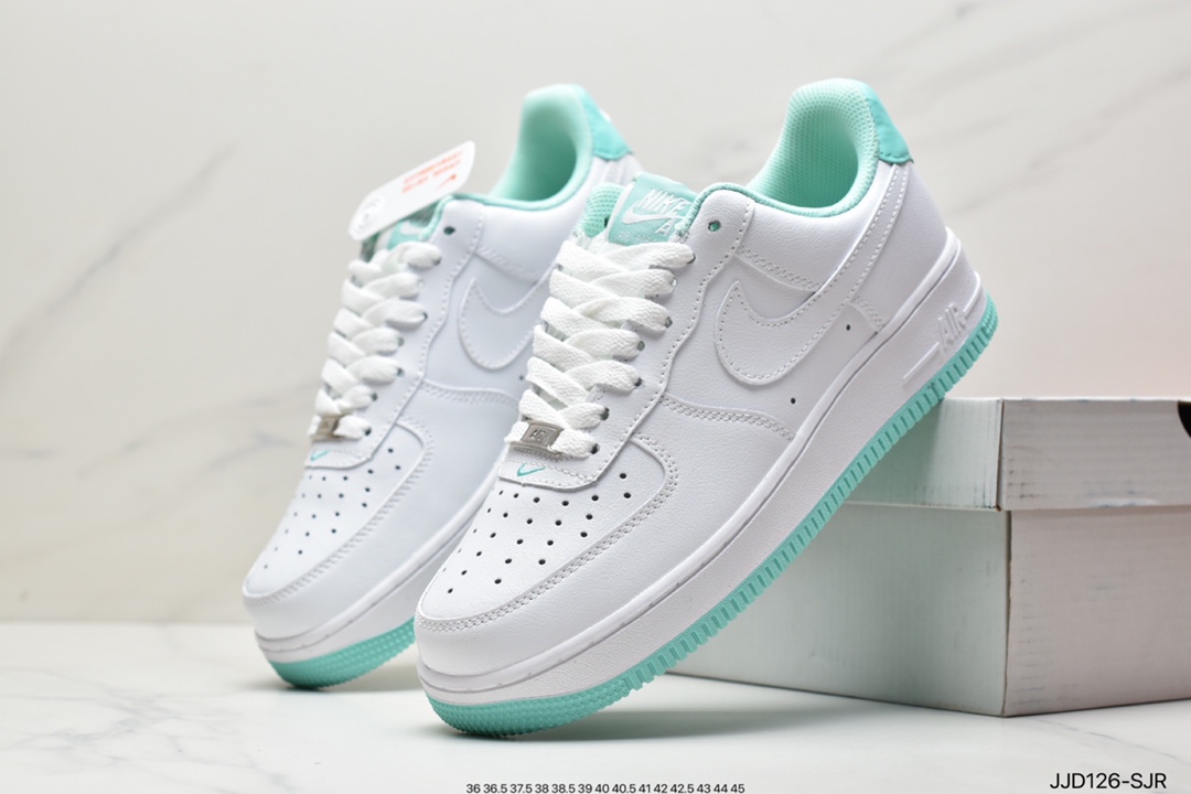 130 耐克Nike Air Force1 空军一号 白蓝低帮休闲板鞋DH7561-107